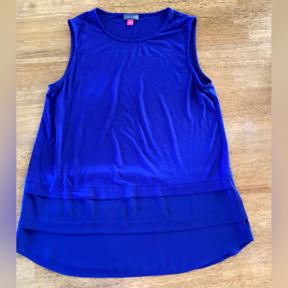 Vince Camino Royal Blue Sleeveless Top